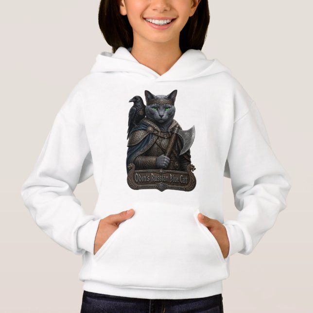 Azul Ruso Gato Noble Odin (Anverso)