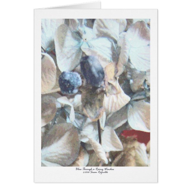 Azul sin embargo una ventana lluviosa (Frente)