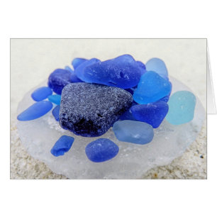 Azul sobre vidrio del Mar Blanco