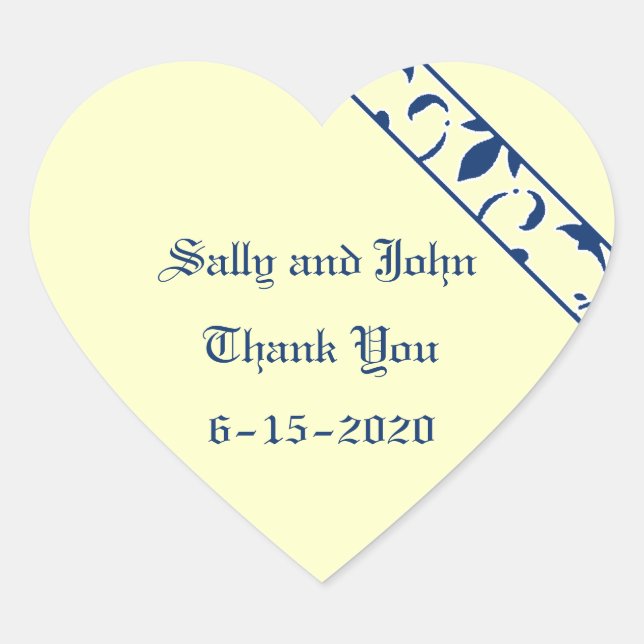 Azul sodalita, amarillo claro, Pegatina favorito (Anverso)