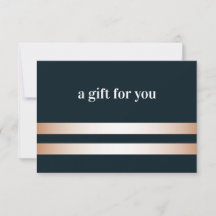 Azul | Tarjeta de regalo Rosa Gold Elegant