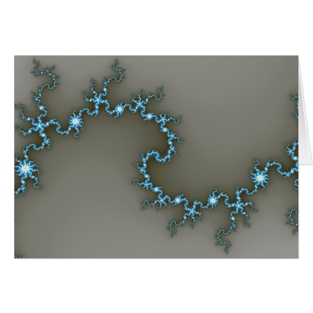 Azul - Tarjeta fractal (Anverso (Horizontal))