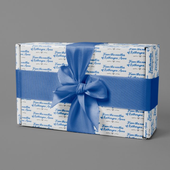 Azul transparente de las agujas del papel de envol (Subido por el creador)