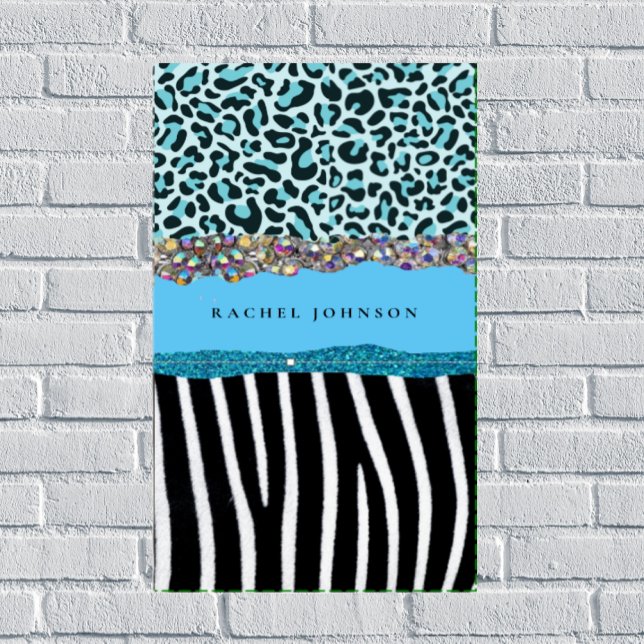 Azul Turquesa Negro Turquesa Glamour Moderno Retro (Subido por el creador)