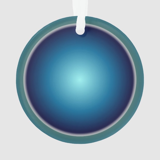 Azul/Verde bonito > Ornamento de Navidad (Reverso)