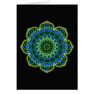 azul verde Mandala   negro