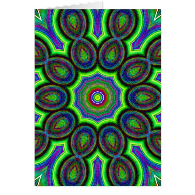 Azul, Verde, Rosa, Kaleidoscopio Amarillo (Frente)