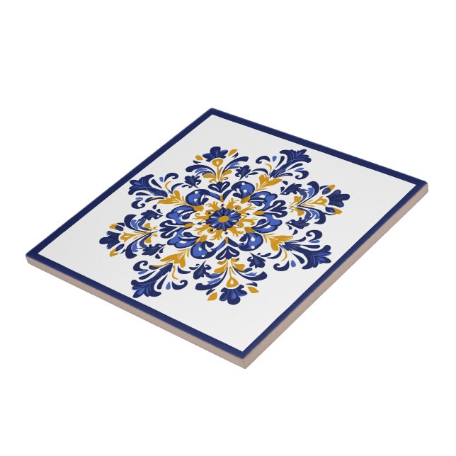 💛 💙 azul y amarillo, Azulejos (Lado)