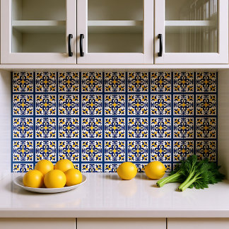 💛 💙 Azul y amarillo, Azulejos simétricos