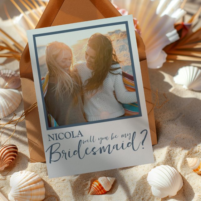 Azul y Blanco Moderno Serás Mi Novia (Subido por el creador)