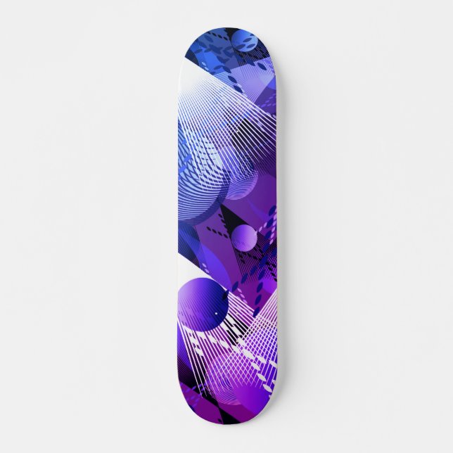 Azul y gris. Abstracción. Patineta (Anverso )