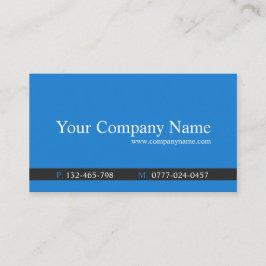 Azul y gris contemporáneo - Tarjeta de visita