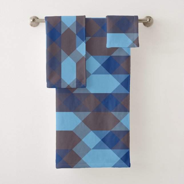 Azul y gris geométrico (In situ)