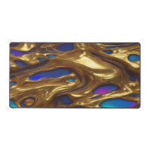 Azul y Oro - Alfombrilla de escritorio
