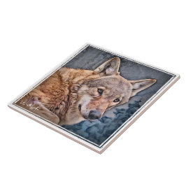 AZULEJO オオカミ タイル