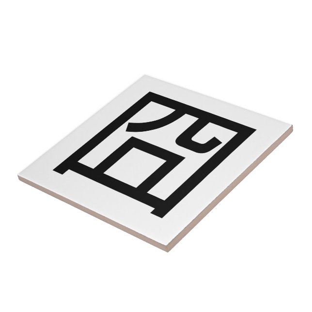 Azulejo 囧 Jiong Chinese Orz Asian Meme Hanzi Emoticon (Lado)