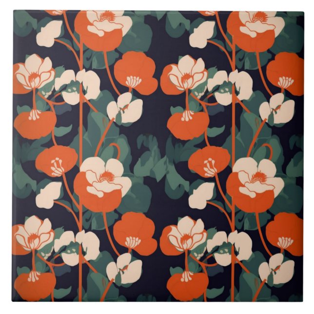 AZULEJO 花柄タイル (Frente)