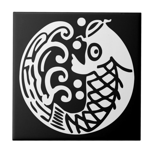 AZULEJO 鯉に波 (Frente)