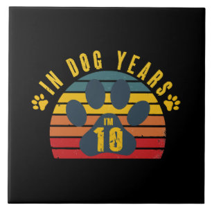 Azulejo 10 en años de perro