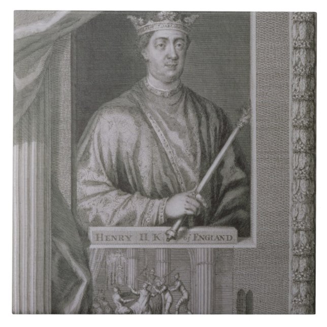 Azulejo 1133-89) reyes de Henry II (de Inglaterra a partir (Frente)