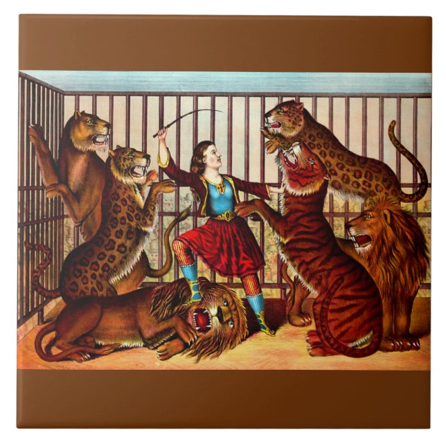 Azulejo 1874 La Reina del León (Frente)