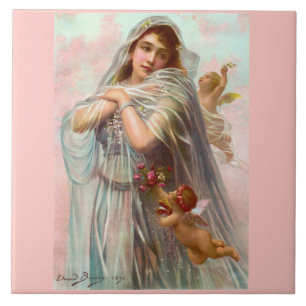Azulejo 1891 Edouard Bisson La Fiancée
