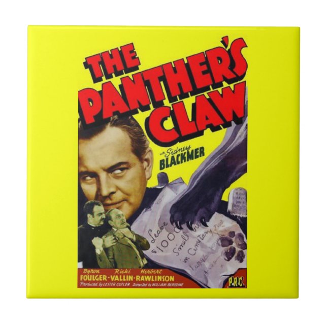Azulejo 1942 poster de cine The Panther's Claw (Frente)