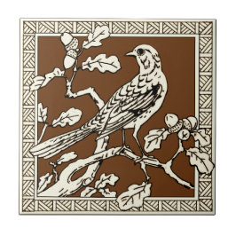 Azulejo 1 de 12 Repro serie de aves Minton Mocha de los añ