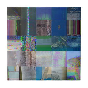 Azulejo 1C9984DA Arte Glitch Distorsión Digital Vaporwave