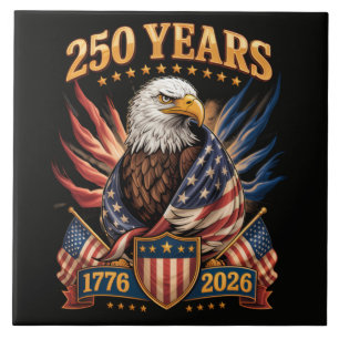 Azulejo 250 años americano 250 aniversario Estados Unidos