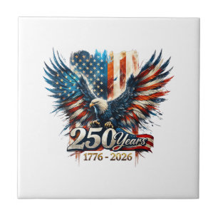 Azulejo 250 Años Aniversario de América 250º Día de la Ind