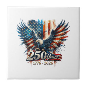 Azulejo 250 Años Aniversario de América 250º Día de la Ind