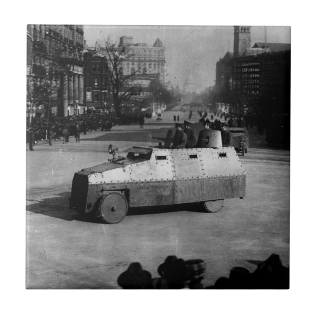 Azulejo 27 de marzo de 1917:  La escuadrilla del vehículo (Frente)