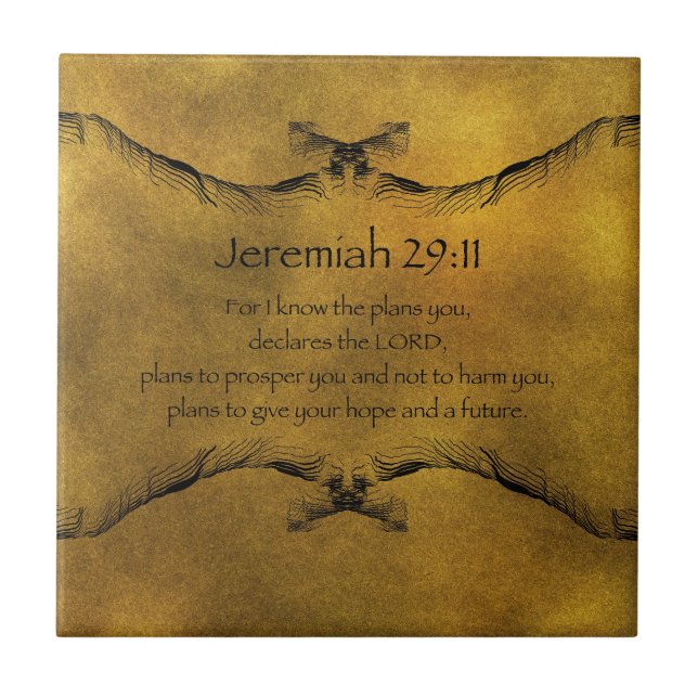 Azulejo 29:11 de Jeremiah (Frente)