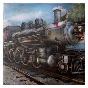 Azulejo 385 - Tren - Vapor - 385 Totalmente restaurado