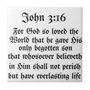 Azulejo 3:16 de Juan