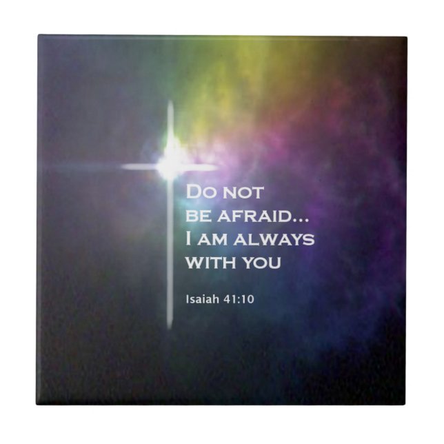 Azulejo 41:10 de Isaías (Frente)