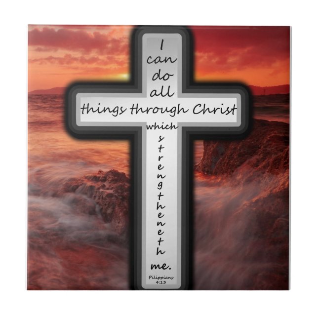 Azulejo 4:13 de los filipenses (Frente)