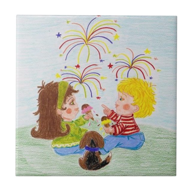 Azulejo 4 de julio (Frente)