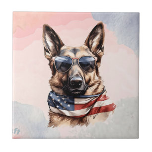 Azulejo 4 de Julio Perro Grande-70631