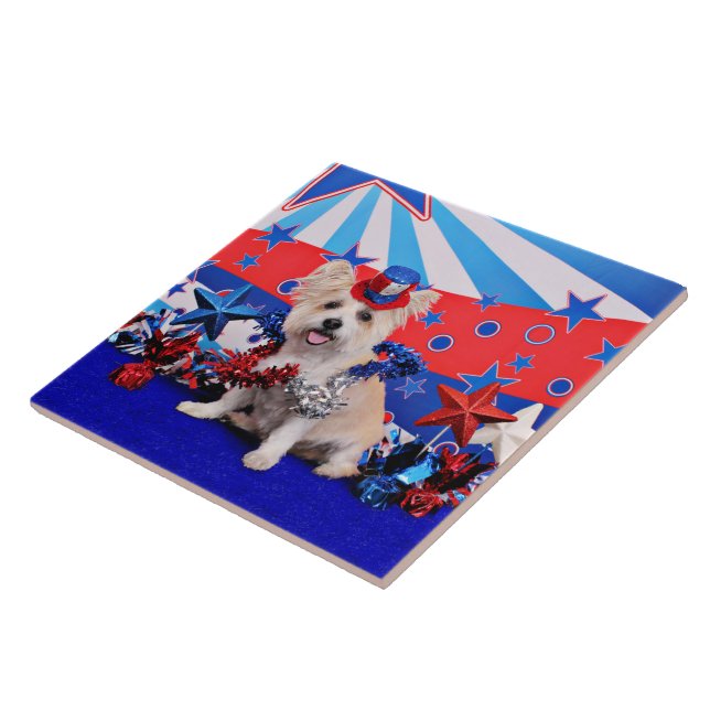 Azulejo 4 de julio - Westie X - señora (Lado)