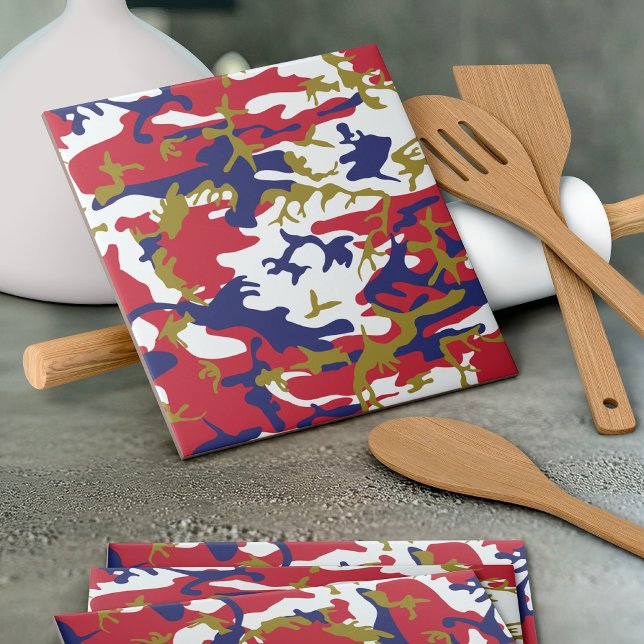 Azulejo 4th of July, Independence day, Camouflage Gold (Subido por el creador)