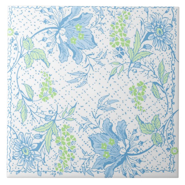 Azulejo 6x6 Damsel Floral Tile (Frente)