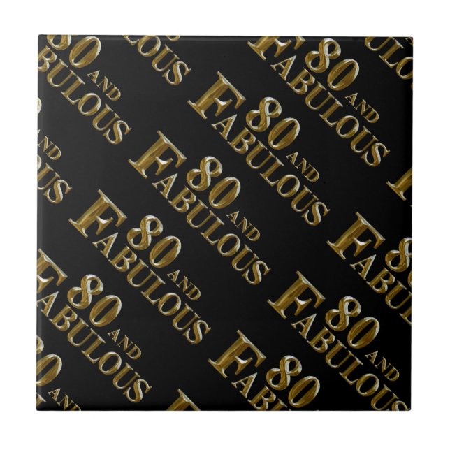 Azulejo 80.º cumpleaños (Frente)