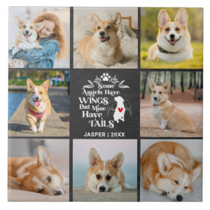 Azulejo 8 Collage de fotos Mascota Perdida de perro Recuen