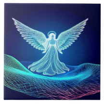 A Glowing Angel Standing on His Word