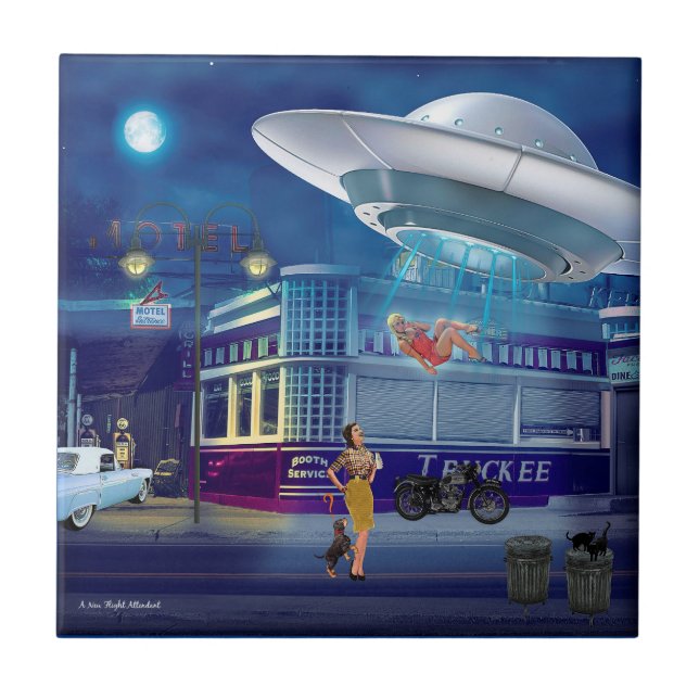 Azulejo A New Flight Attendant (Frente)