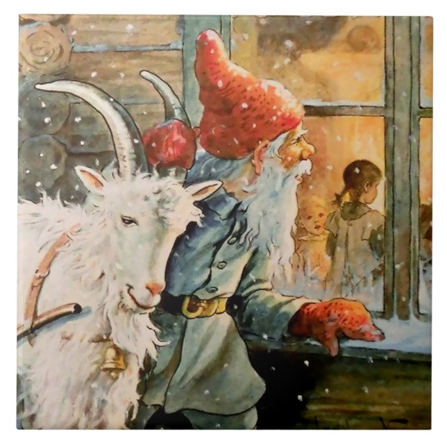 Azulejo "A través de la ventana" por Jenny Nystrom (Frente)