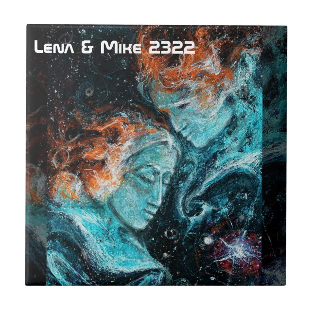 Azulejo A través del espacio (Frente)