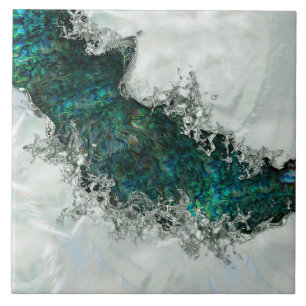 Azulejo Abalone Shell Pearl y Silver 1